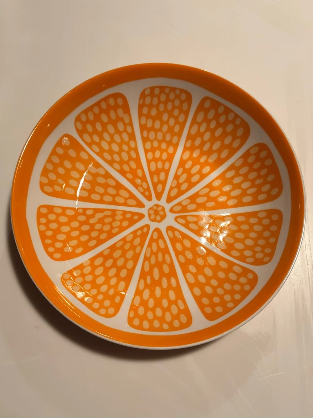 Eaton Fine Dining Orange Citrus Slice 8” Bowl Retro Mod Kitchen